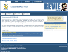 Tablet Screenshot of lufctalk.com